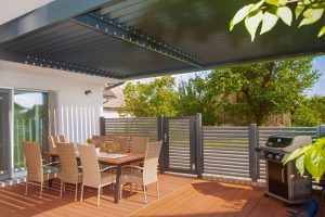 pergola with louver fence 4